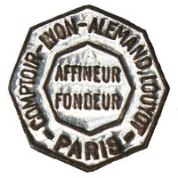 Lyon Alemand Paris Logo Silber